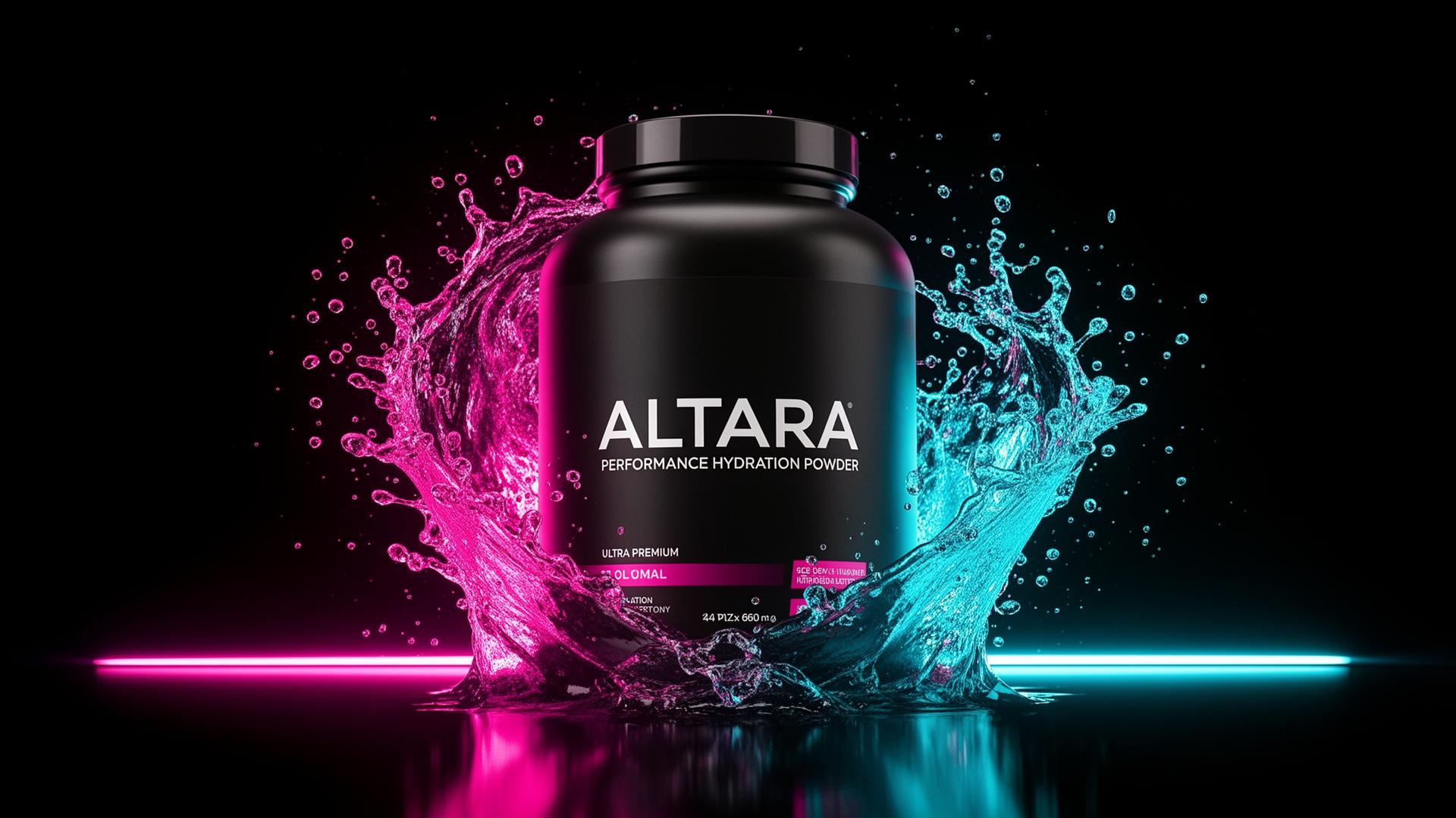 Altara performance hydration tub mid-splash